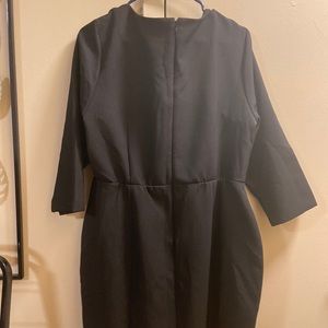 ELOQUII plus size black con dress